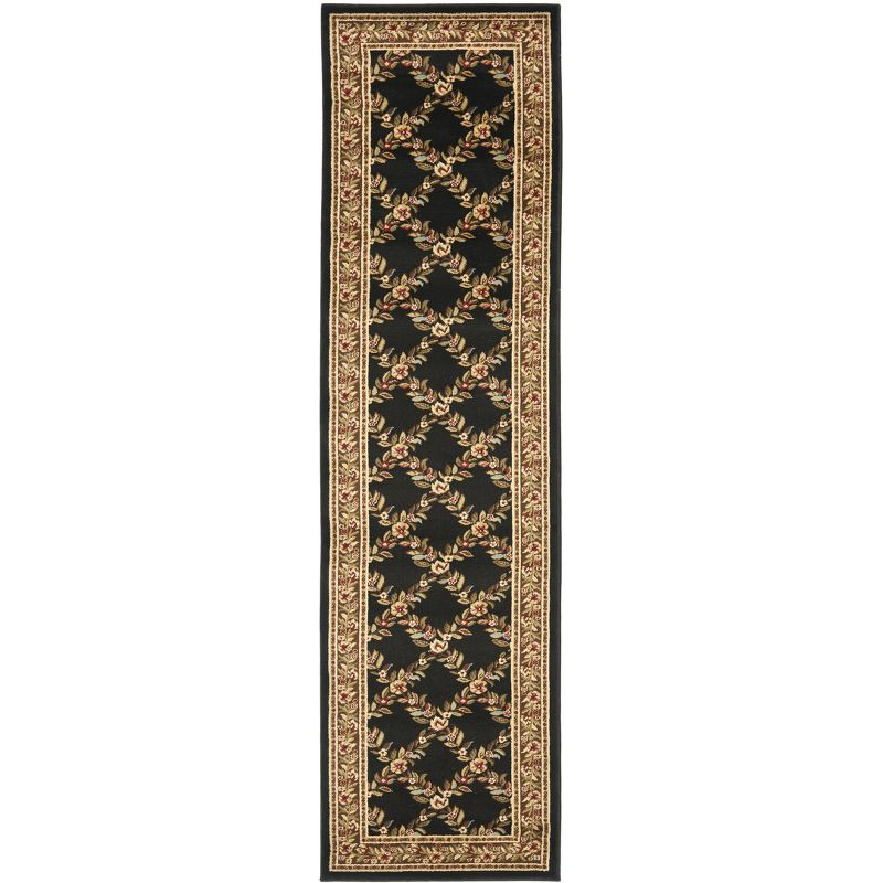 Lyndhurst LNH557 Power Loomed Runner Rug - Black/Brown - 2'3"x8' - Safavieh