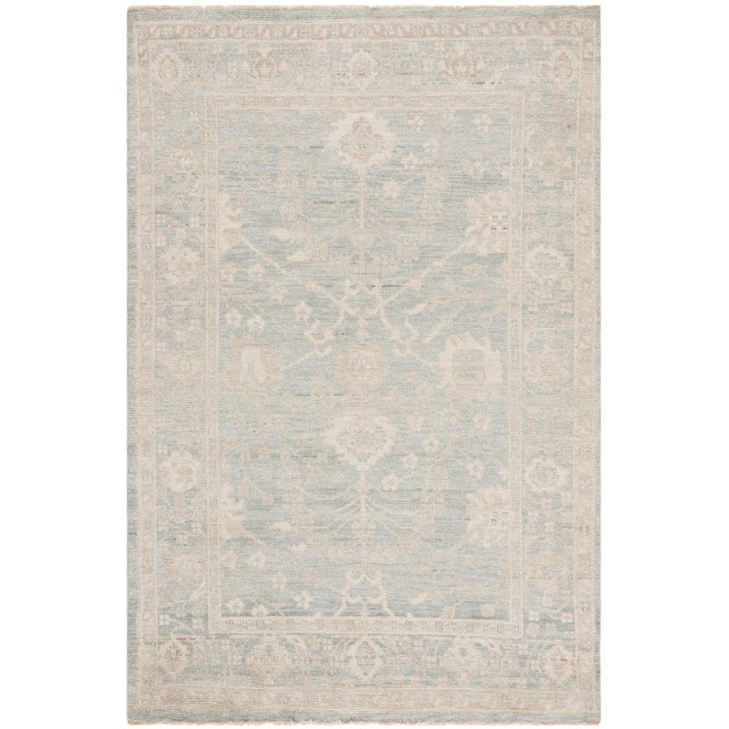 Izmir IZM134 Hand Knotted Area Rug - Light Blue/Ivory - 6'x9' - Safavieh