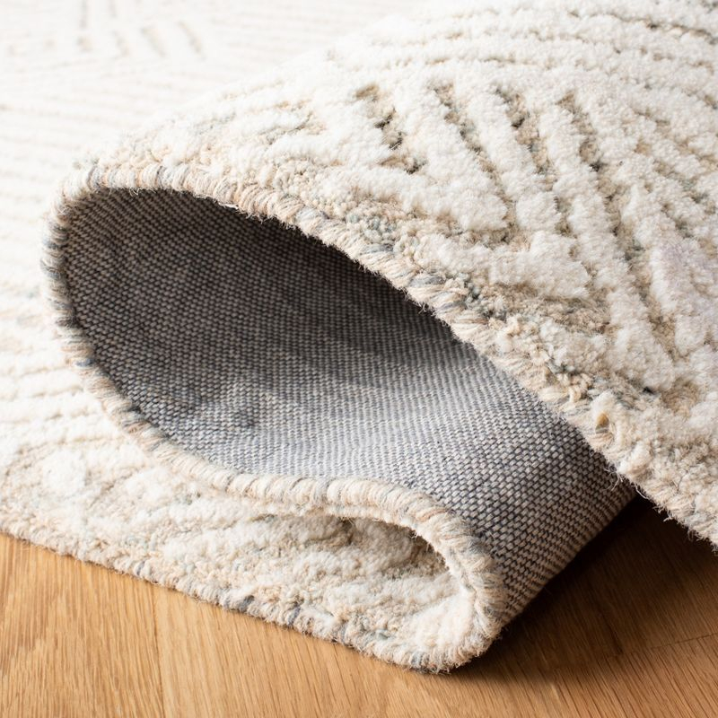 Metro MET401 Hand Tufted Area Rug - Beige/Ivory - 6'x6' - Safavieh.