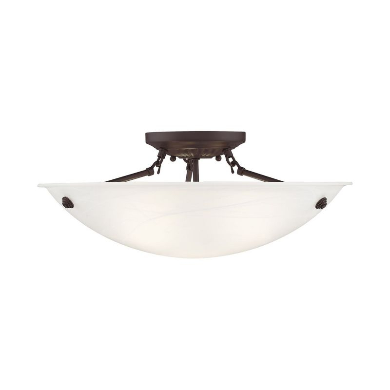 Livex Lighting Oasis 3 - Light Flush Mount in  Bronze