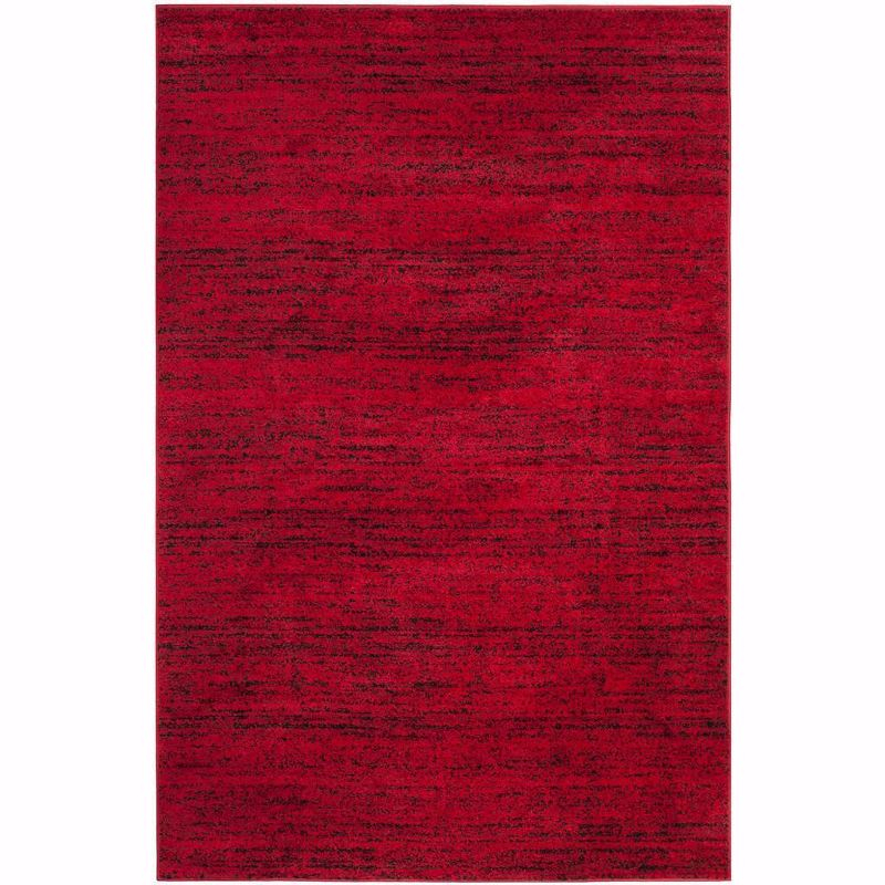 Adirondack ADR117 Machine Made Indoor Area Rug - Red/Black - 6'x9' - Safavieh