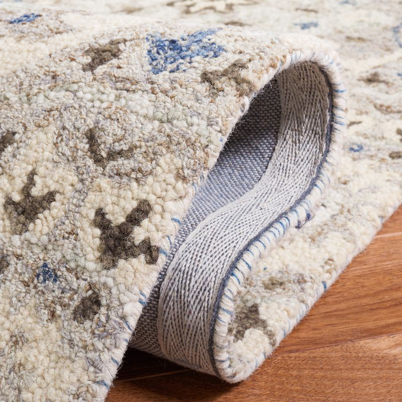 Aspen APN141 Hand Tufted Area Rug - Beige/Grey - 5'x5' - Safavieh.