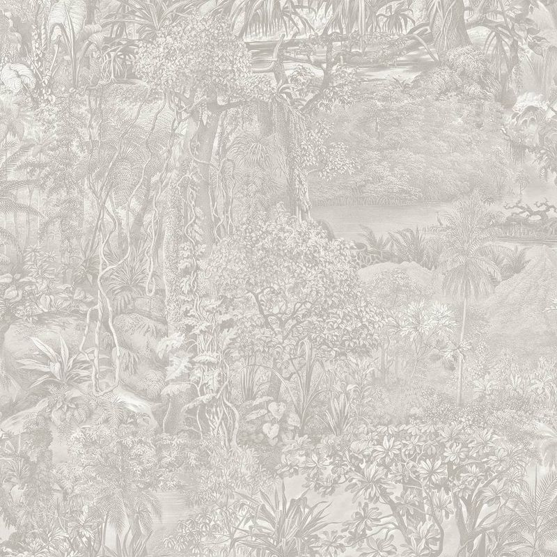 Tempaper & Co. Jungle Toile Removable Peel and Stick Wallpaper, Countryside Gray Toile, 28 sq ft: Vinyl, Self-Adhesive