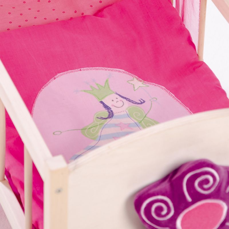 Roba Happy Fee Doll Canopy Bed Set, Pink