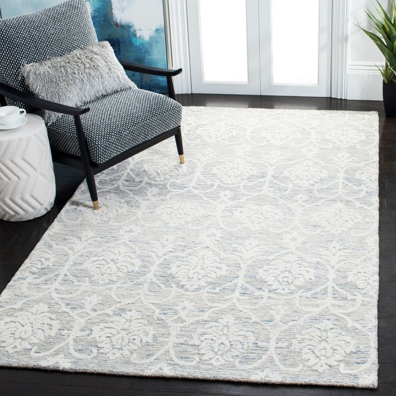 Metro MET996 Hand Tufted Indoor Area Rug - Light Blue/Ivory - 4'x6' - Safavieh