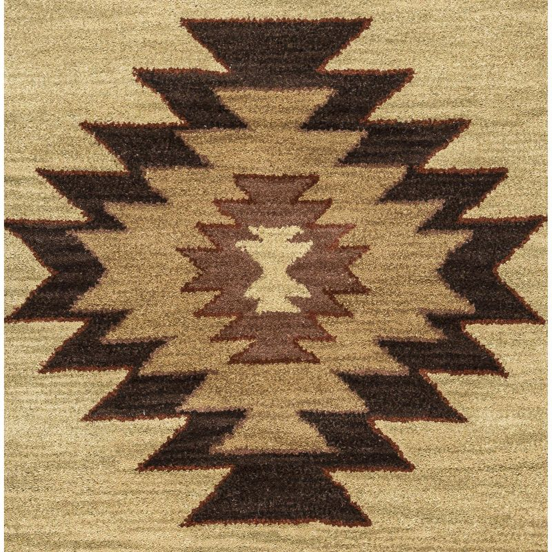 Alora Decor 8'x10' Ryder Southwest Rectangle Area Rug Khaki