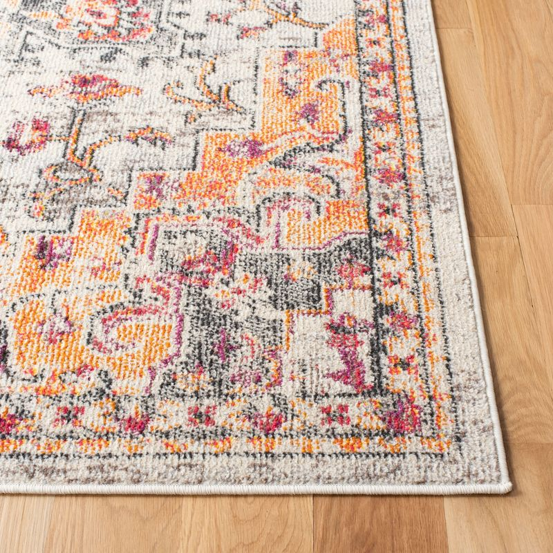 Madison MAD473 Power Loomed Indoor Accent Rug - Beige/Orange - 3'x5' - Safavieh
