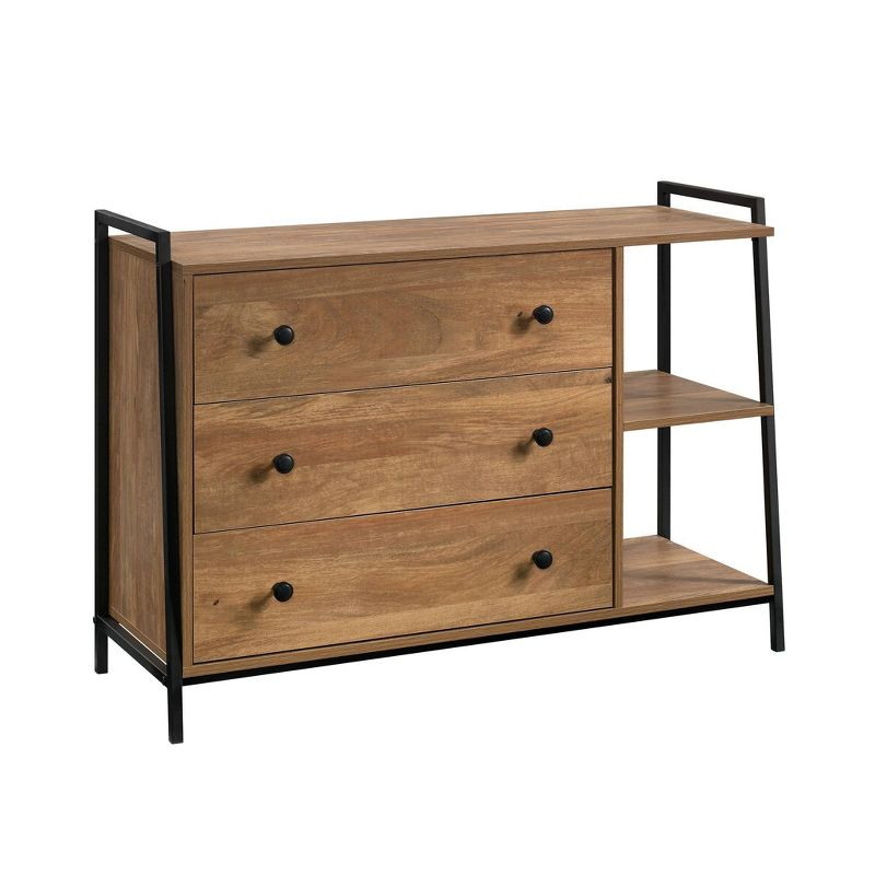 North Avenue 3 Drawer Horizontal Chest Sindoori Mango - Sauder: Modern Storage for Adult Bedroom, Metal Frame
