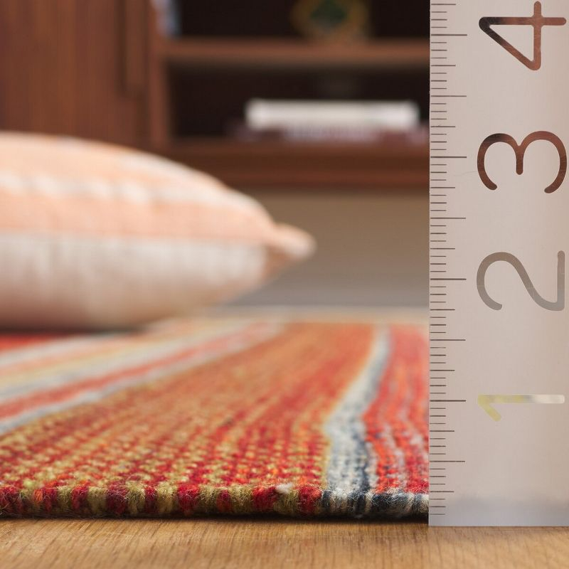 Striped Kilim STK311 Hand Woven Indoor Area Rug - Beige - 6'x9' - Safavieh.