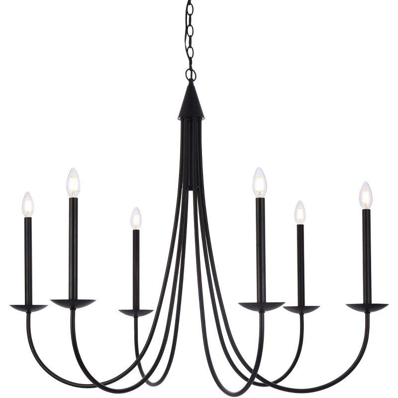Elegant Lighting Cohen 42 inch pendant in black