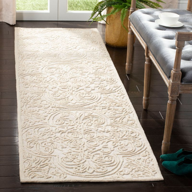 Trace TRC101 Hand Tufted Indoor Runner Rug - Ivory - 2'3"x6' - Safavieh
