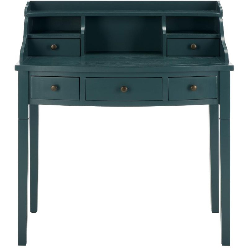 Landon Writing Desk - AMH6516 - Teal - Safavieh Couture