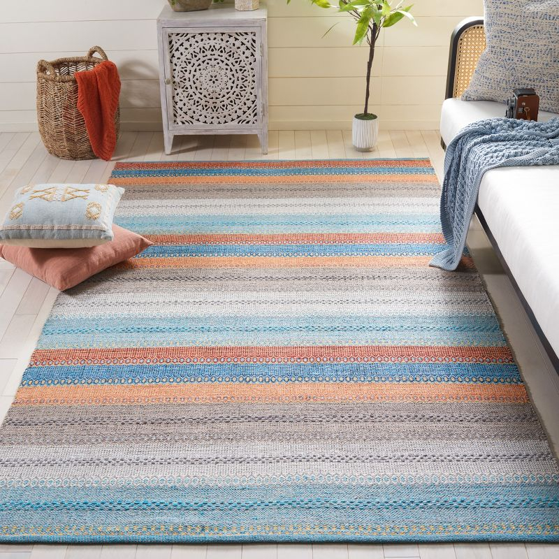 Montauk MTK851 Hand Woven Area Rug - Grey/Orange - 3'x5' - Safavieh.