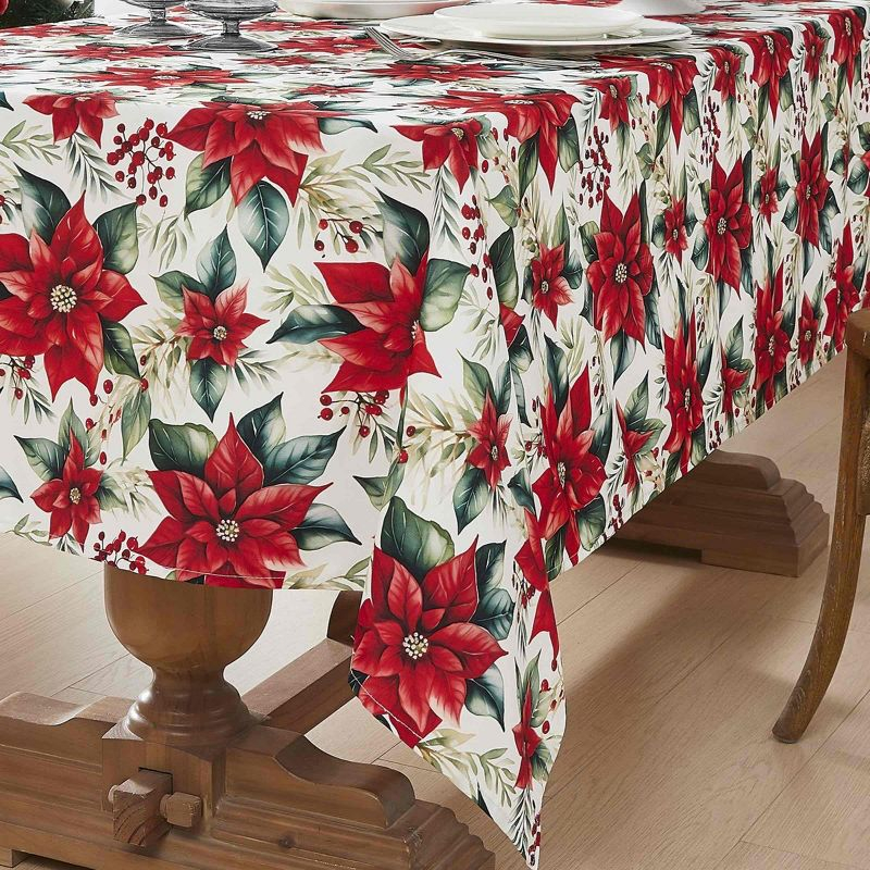 Avanti Linens Poinsettia 60" x 84" Tablecloth