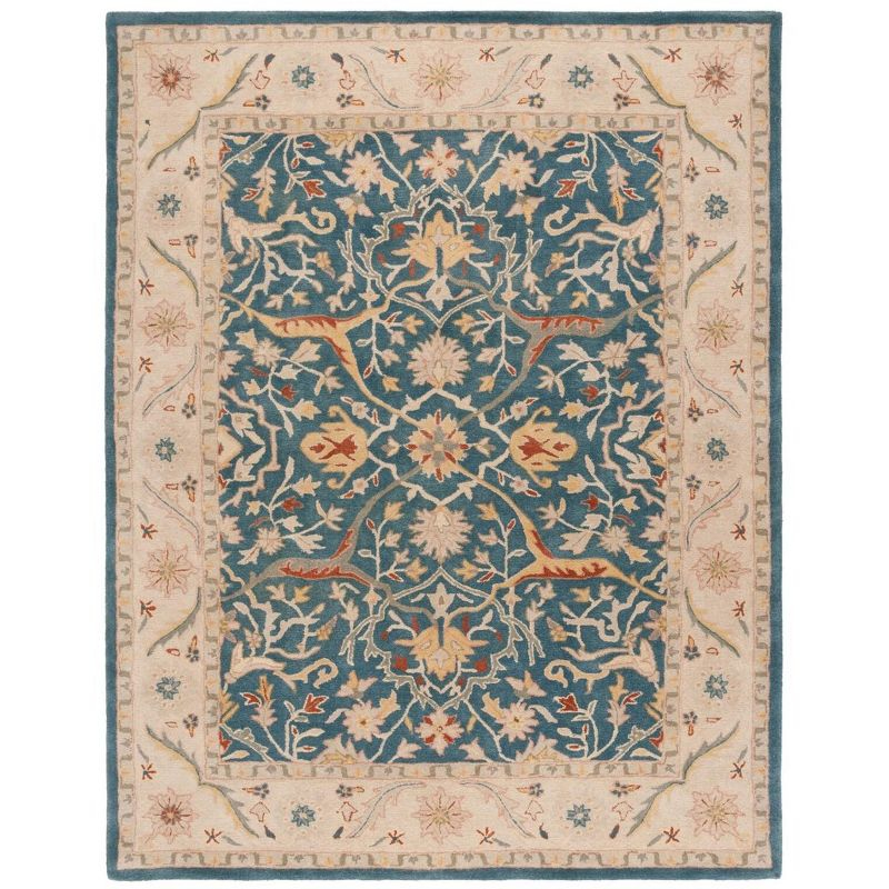 Antiquity AT14 Hand Tufted Indoor Area Rug - Blue - 6'x9' - Safavieh