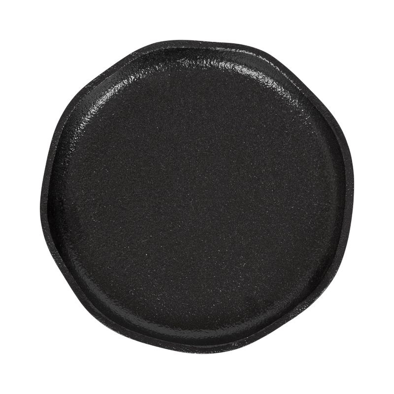 Kate and Laurel Alessia Round Metal Drink Table, 8x8x22, Black