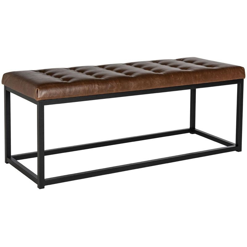 Reynolds Bench - Brown/Black - Safavieh