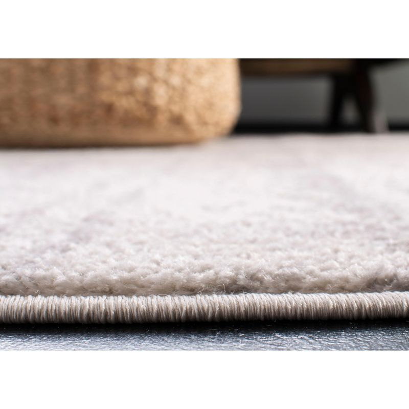 Adirondack ADR119 Machine Made Indoor Area Rug - Ivory/Silver - 6'x6' - Safavieh