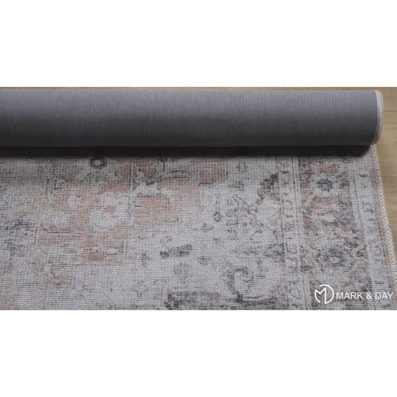 Mark & Day West Okoboji 2'7"x7'10" Runner Washable Woven Indoor Area Rugs Gray