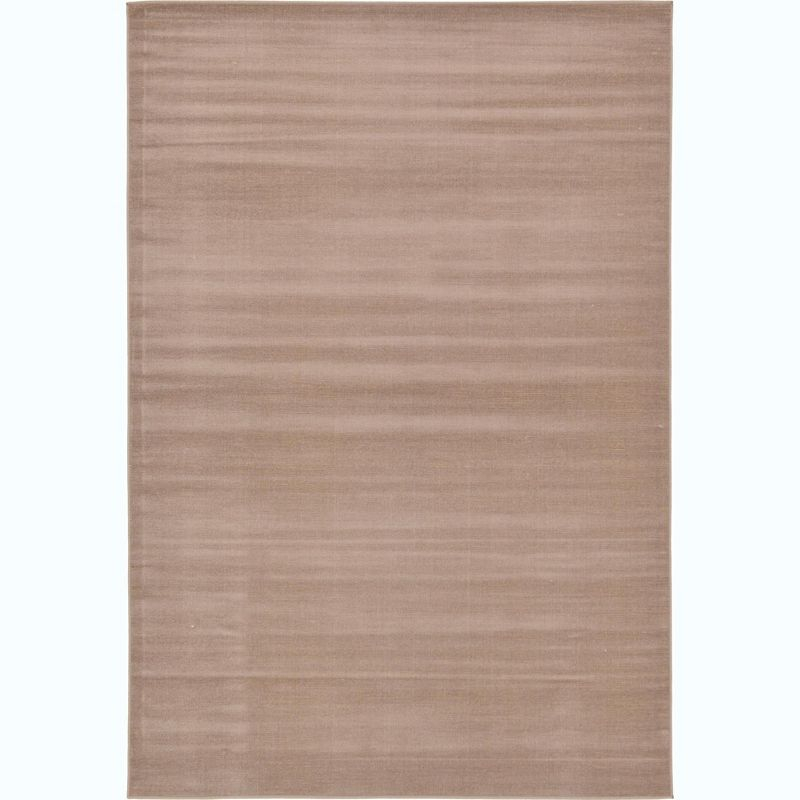 Unique Loom Williamsburg Collection Area Rug - Solid (6' 1" x 9' Rectangle Light Brown)