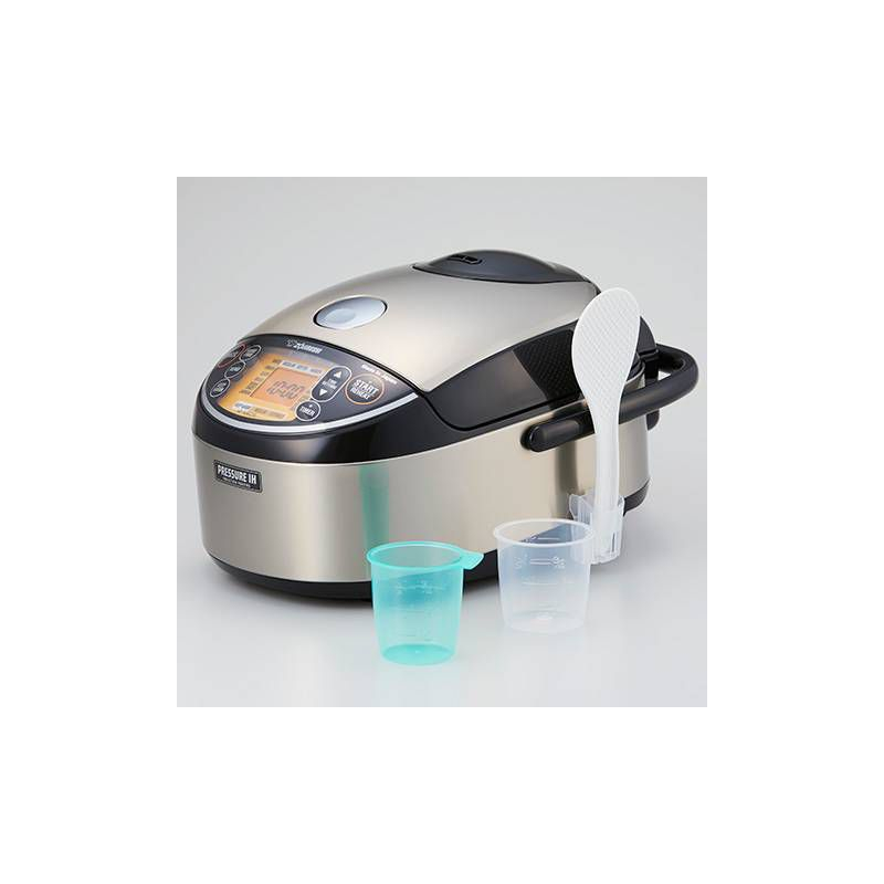 Zojirushi 10 Cup Pressure Induction Heating Rice Cooker & Warmer - NP-NWC18XB: Stainless Steel, 11 Settings, Nonstick