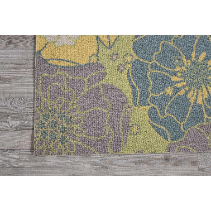 Nourison Home & Garden Green Indoor/Outdoor Area Rug RS021 7'9" x 7'9"
