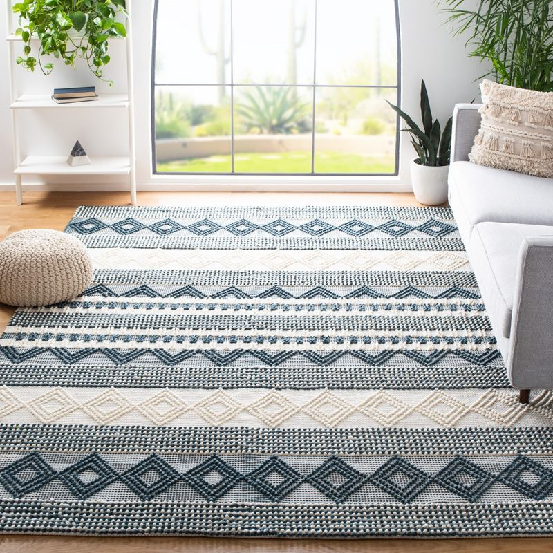 Natura NAT102 Hand Woven Area Rug - Dark Green/Ivory - 5'x8' - Safavieh.