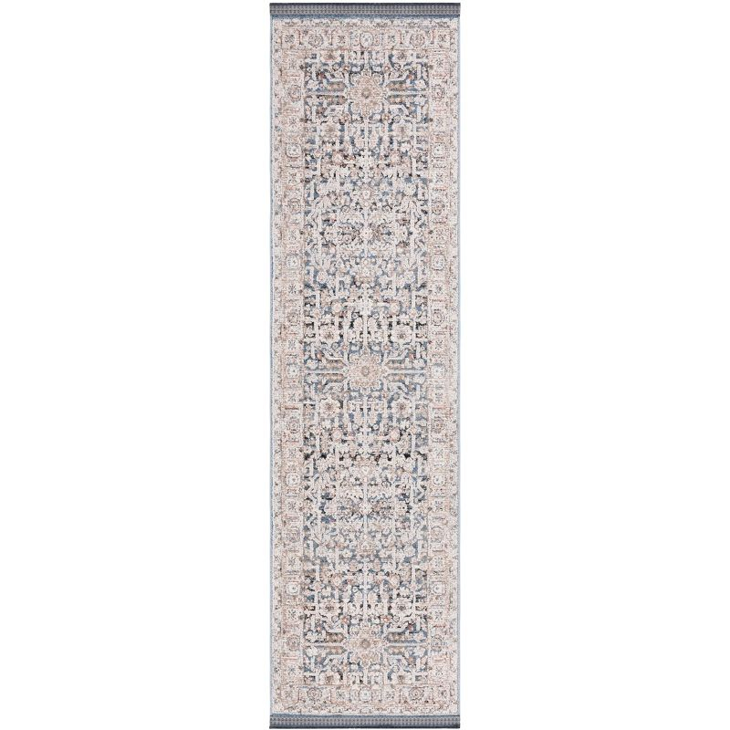 Vivaldi VIV546 Power Loomed Runner Rug - Blue/Ivory - 2'2"x8' - Safavieh.