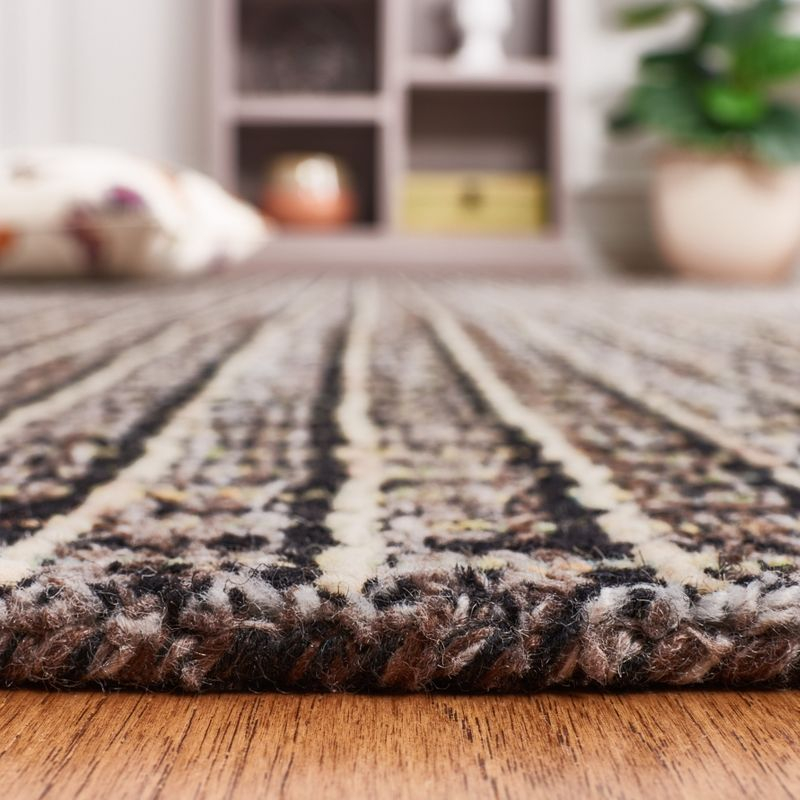 Abstract ABT491 Hand Tufted Area Rug - Brown/Black - 8'x10' - Safavieh.