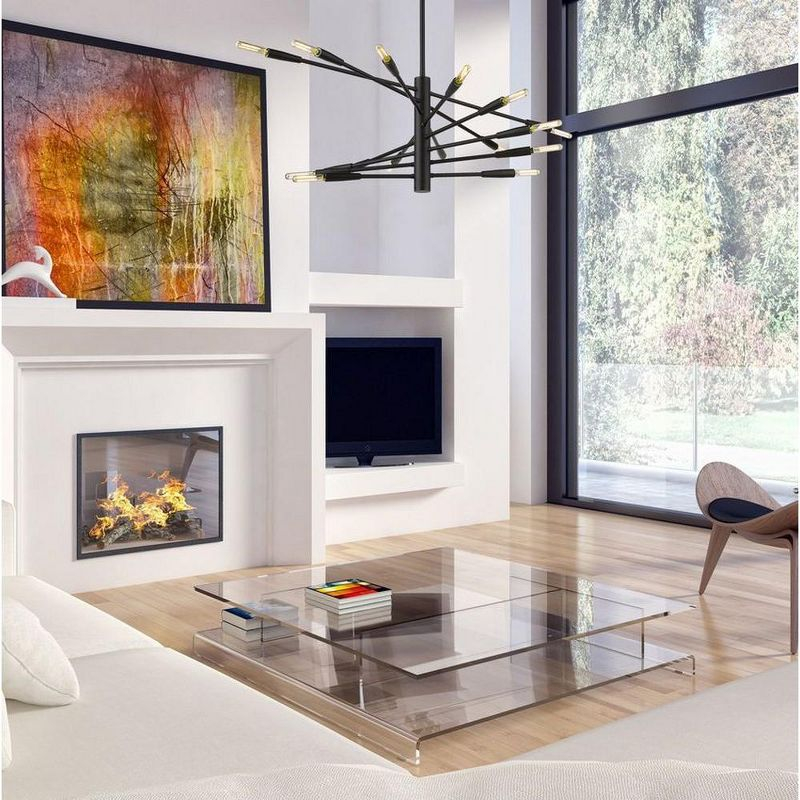 Z-Lite Ascension 16 - Light Chandelier in  Matte Black