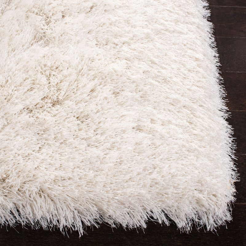 Venice Shag SG256 Hand Tufted Indoor Area Rug - Pearl - 5'x8' - Safavieh