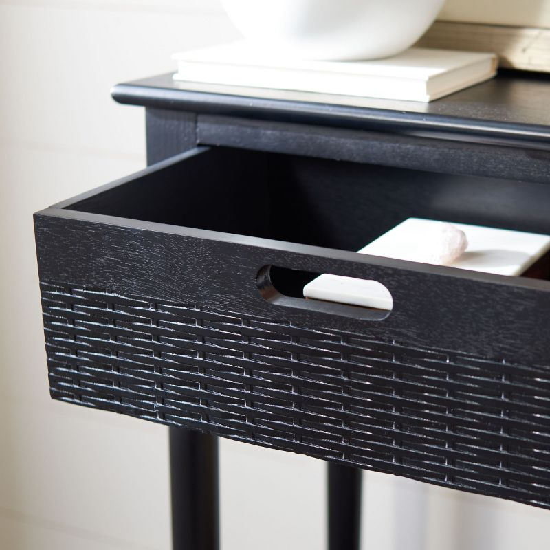 Landers 2 Drawer Console Table - CNS5710B - Black - Safavieh
