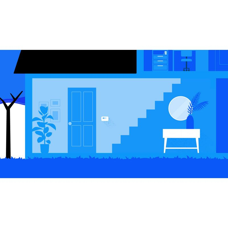 GE CYNC Smart Room Temperature Sensor: White Plastic Thermostat with CR2025 Battery, No Certifications
