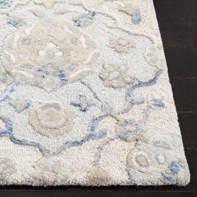 Glamour GLM622 Hand Tufted Area Rug - Grey/Blue - 5'x8' - Safavieh.