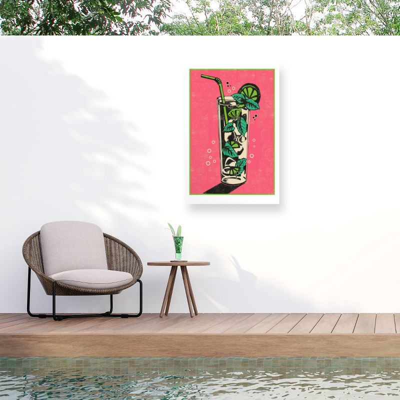 Trademark Fine Art - Jill White 'Mojito Mix' Outdoor All-Weather Wall Decor - 30x47