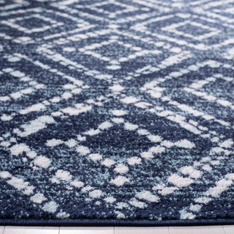 Adirondack ADR131 Machine Made Indoor Area Rug - Navy/Ivory - 8'x10' - Safavieh