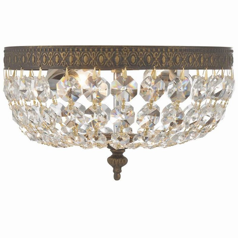 Crystorama Lighting Ceiling Mount 2 - Light Flush Mount in  English Bronze