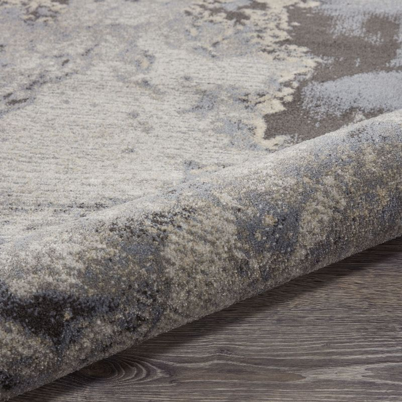 Nourison Maxell Modern Abstract Indoor Area Rug Grey 7' x 10'