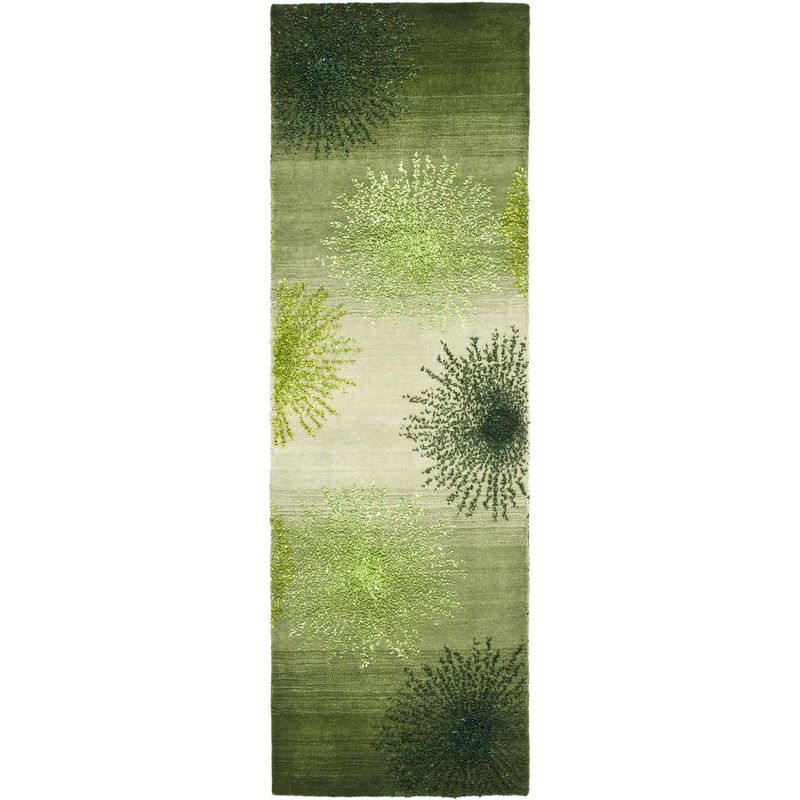 Soho SOH712 Hand Tufted Indoor Accent Rug - Green/Multi - 2'6"x4' - Safavieh.