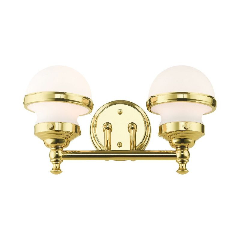 Livex Lighting Oldwick 2 - Light Vanity in  Polished Brass