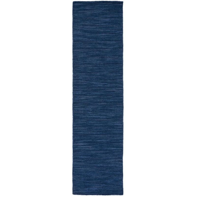 Kilim KLM125 Hand Woven Runner Rug - Navy/Blue - 2'3"x9' - Safavieh