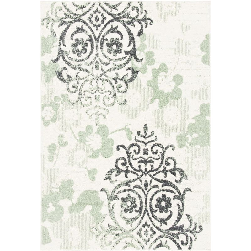 Adirondack ADR114 Machine Made Indoor Area Rug - Ivory/Green - 6'x9' - Safavieh