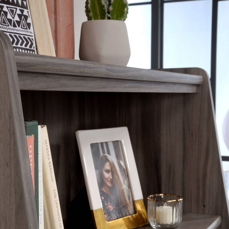 Clifford Place 2 Shelf Library Hutch Jet Acacia - Sauder: Palladia Office Hutch, Adjustable Storage