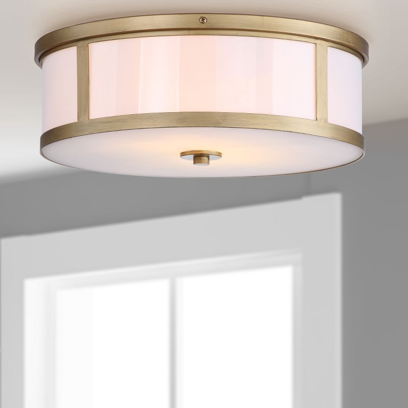 Avery Ceiling Drum Light - LIT4195 - Gold - Safavieh