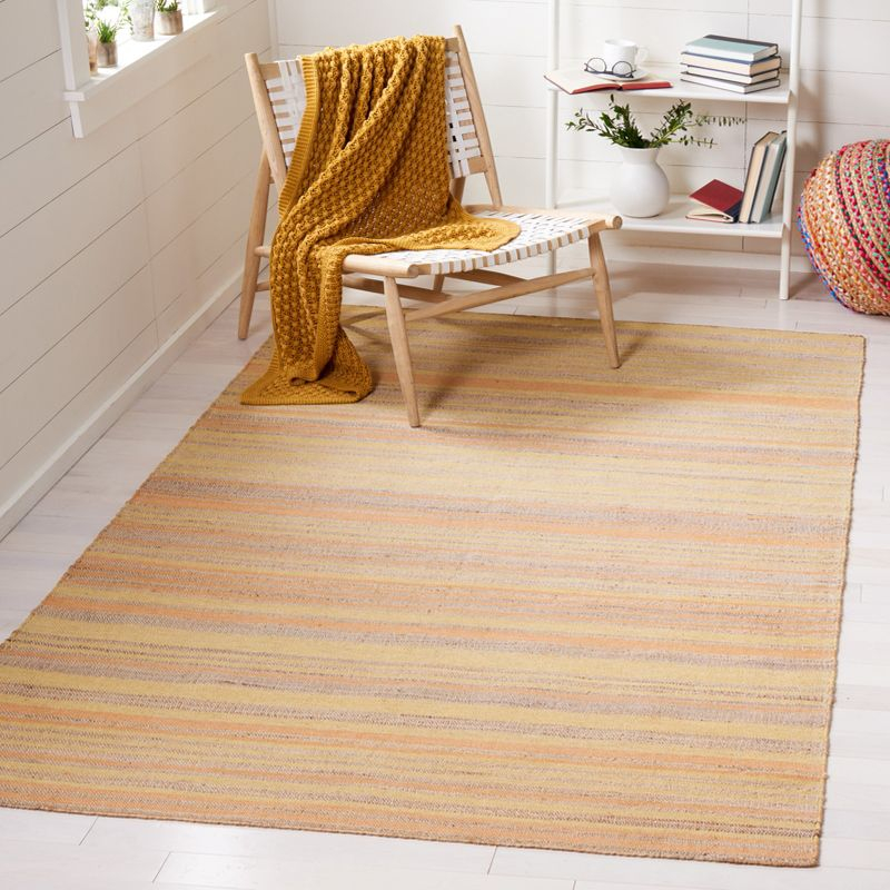 Highland Dunes Grice Hand Woven 50% Jute, 50% Wool Striped Rug
