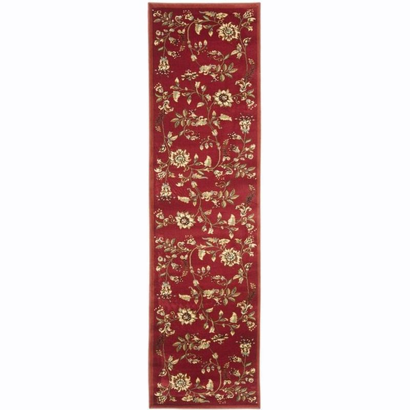 Lyndhurst LNH552 Power Loomed Runner Rug - Red/Multi - 2'3"x8' - Safavieh