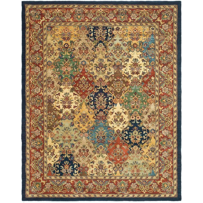 Heritage HG911 Hand Tufted Area Rug - Multi/Burgundy - 7'6"x9'6" - Safavieh.