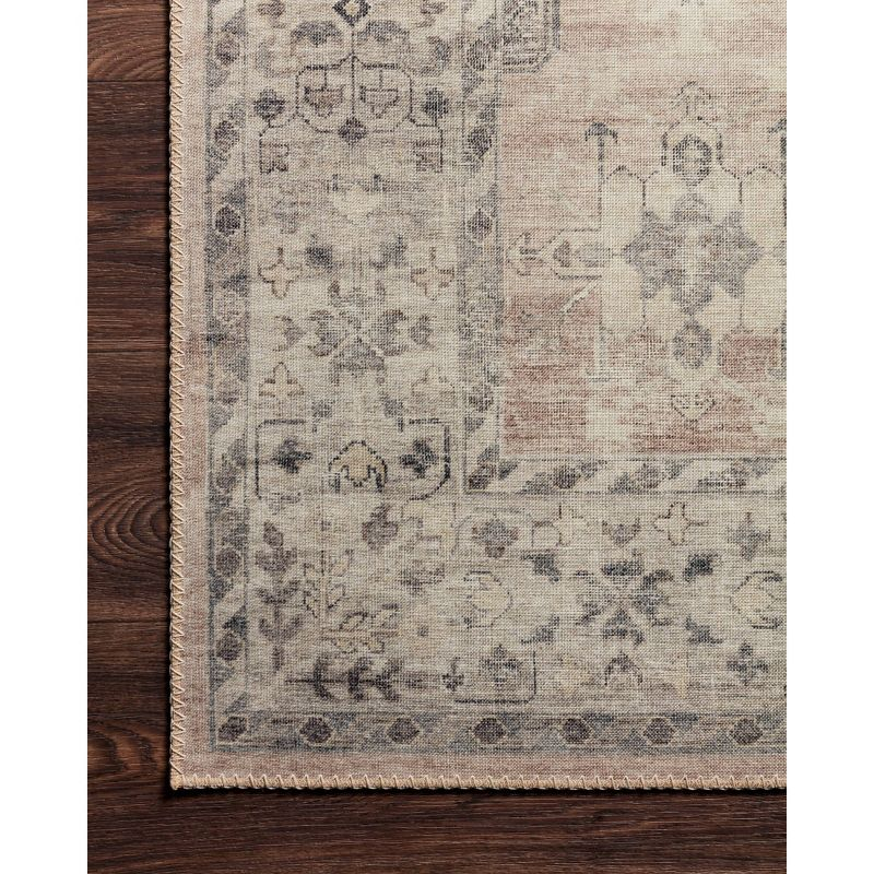 3'6"x5'6" Hathaway Rug Tan - Loloi Rugs: Traditional Medallion Pattern, Indoor Flat Pile, Canvas Backing
