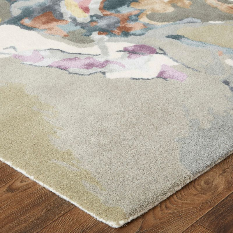 Dafney Transitional Floral & Botanical Purple/Pink/Green Area Rug
