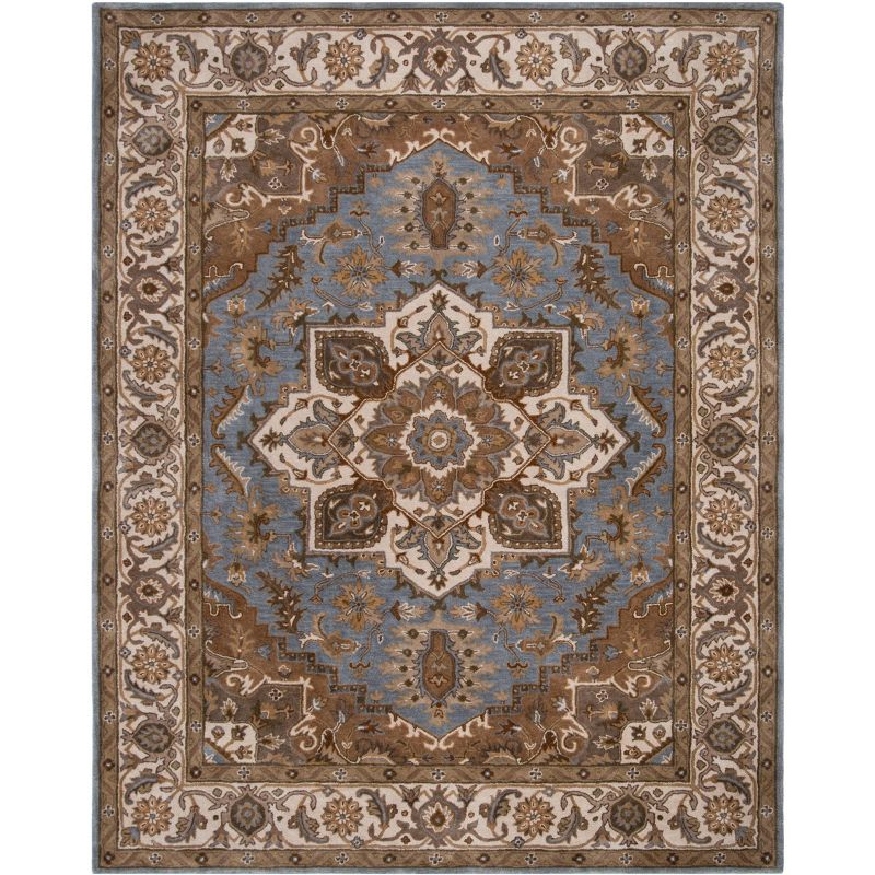 Royalty ROY700 Hand Tufted Indoor Area Rug - 8'x10' - Light Blue/Beige - Safavieh